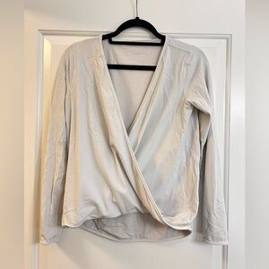 Lululemon Cross Front Wrap Top - White, 6